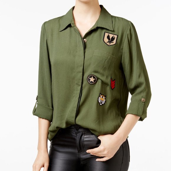 Gypsies & Moondust Tops - GYPSIES & MOONDUST LONG SLEEVE SOLID SHIRT